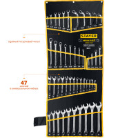 Stayer hercules, 47 шт, 6 - 32 мм, набор гаечных ключей универсальный, professional (27082-h47)