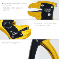 Stayer cs-50, 0.2 - 6 мм2, автоматический стриппер, professional (22636)