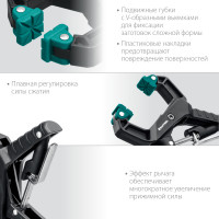 Kraftool rc-38, 38 х 38 мм, зажимная струбцина (32224-04)