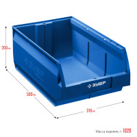 ЗУБР лск-31, 31 л, 500 х 310 х 200 мм, складской лоток, профессионал (38061-31)