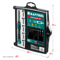 Kraftool precision-51, 51 предм., для точных работ, отвертка (25691)