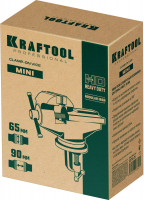 Kraftool mini, 65 мм, прецизионные тиски на струбцине (32713-75)