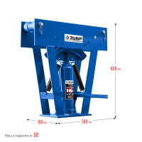 ЗУБР тгв-16, 16 т, ручной вертикальный гидравлический трубогиб, профессионал (43078-16)