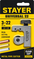 Stayer universal-22, 3 - 22 мм, труборез для меди и алюминия, professional (23391-22)