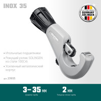 Kraftool inox-35, 3-35 мм, на подшипниках, труборез для нержавеющей стали (23935)