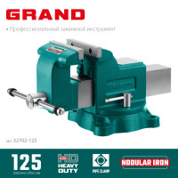 Kraftool grand, 125 мм, слесарные тиски (32702-125)