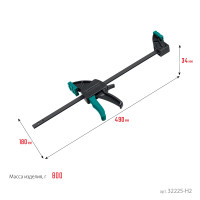 Kraftool 2х, 300/450 мм, 2 шт, набор пистолетных струбцин (32225-h2)