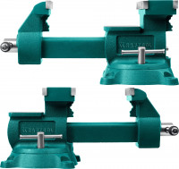 Kraftool reversible 165 мм, расход 324 мм, слесарные тиски (32705-165)