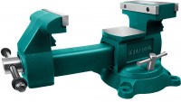 Kraftool reversible 165 мм, расход 324 мм, слесарные тиски (32705-165)