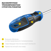 ЗУБР 46 шт, набор отверток с насадками, профессионал (25283-h46)