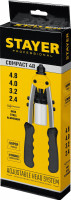 Stayer compact-48, 2.4 - 4.8 мм, 280 мм, компактный двуручный заклепочник, professional (3116)