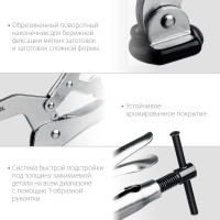 Kraftool ss-9, 92 х 62 мм, зажимная струбцина (32220)