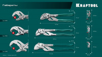 Kraftool vise-wrench, 300 мм, клещи переставные-гаечный ключ (22068)