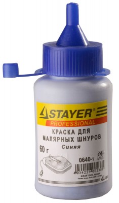 Краска stayer для разметочных шнуров, синяя 60г.