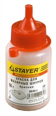Краска stayer для разметочных шнуров, красная 60г.