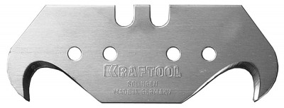 Лезвие kraftool крюковидное, тип s24, 50х18,7х0,5мм, 5шт.