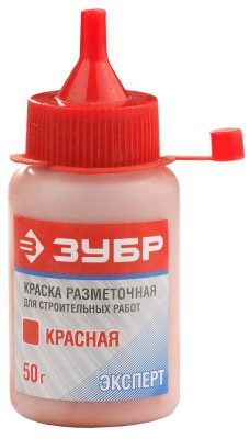 Краска ЗУБР разметочная красная для строительных работ, 50г