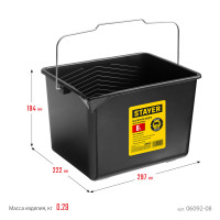 Stayer 8 л, малярное пластиковое ведро (06092-08)