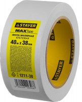 Stayer maxtape 38 мм х 40 м, креповый, малярный скотч, master (1211-38)