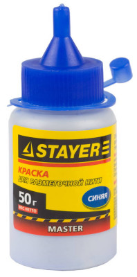 Stayer 50 г, синяя, краска для малярных разметочных шнуров (0640-1)