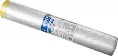 ЗУБР 20 м x 2.7 м, 10 мкм, hdpe, пленка укрывная с клейкой лентой, профессионал (12250-270-20)