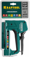 Kraftool universal, 7-в-1: 53 (a/10/jt21) 23ga (6 - 14 мм)/140 (g/11/57) 20ga (8 - 14 мм)/13/53f/36/500, универсальный легкий степлер (31524)