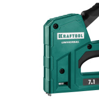 Kraftool universal, 7-в-1: 53 (a/10/jt21) 23ga (6 - 14 мм)/140 (g/11/57) 20ga (8 - 14 мм)/13/53f/36/500, универсальный легкий степлер (31524)