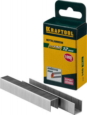 Kraftool тип 140 (g/11/57) 12 мм, 1000 шт, калибр 20ga, скобы для степлера (31680-12)