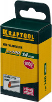 Kraftool тип 140 (g/11/57) 14 мм, 1000 шт, калибр 20ga, скобы для степлера (31680-14)