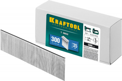 Kraftool тип 18ga (47/300/f) 35 мм, 5000 шт, гвозди для нейлера (31785-35)