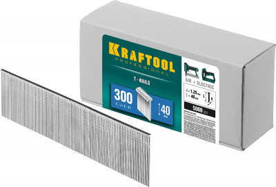 Kraftool тип 18ga (47/300/f) 40 мм, 5000 шт, гвозди для нейлера (31785-40)