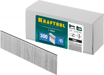 Kraftool тип 18ga (47/300/f) 45 мм, 5000 шт, гвозди для нейлера (31785-45)