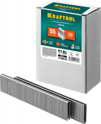 Kraftool тип 18ga (55/90/c) 25 мм, 5000 шт, скобы для степлера (31789-25)