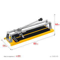 Stayer 450 мм усиленный ручной плиткорез (3305-45)