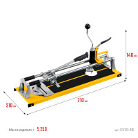 Stayer 420 мм, ручной плиткорез с круговым резаком (3310-48)