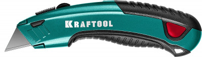 Kraftool с автостопом, 2 лезвия, универсальный нож (09241)