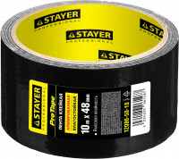 Stayer 48 мм, 10 м, черная, армированная лента, professional (12086-50-10)