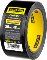 Stayer 48 мм, 25 м, черная, армированная лента, professional (12086-50-25)