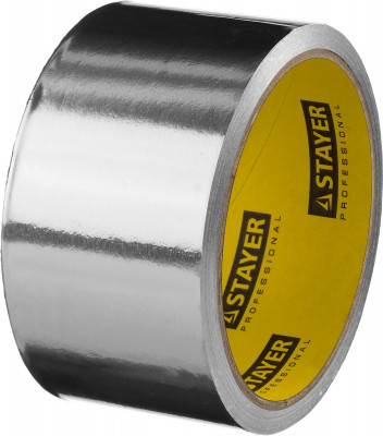 Stayer protape, 50 мм, 10 м, до 120 °с, самоклеящаяся алюминиевая лента, professional (12268-50-10)