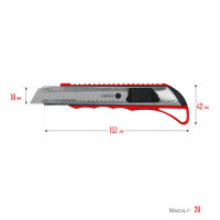 Mirax 18 мм, нож с автостопом (09127)
