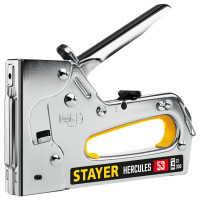 Stayer hercules-53, тип 53 (a/10/jt21) 23ga (6 - 14 мм)/13/300, стальной рессорный степлер, professional (31519)