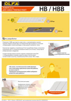 Olfa 25 мм, 20 шт, в пластиковом кейсе, сегментированные лезвия (ol-hb-20)