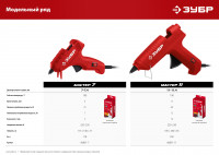 ЗУБР d 11 мм, выход клея 10 г/мин, электрический термоклеевой пистолет (06851-11)