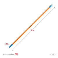 Grinda fiber-120, фибергласовый, коническая резьба, длина 1170 мм, черенок для щеток, proline (39137)