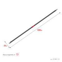 ЗУБР 1500 мм, d 28 мм, строительный лом (2184-1.5)