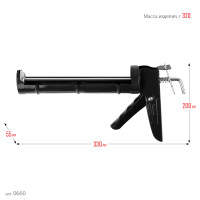 Stayer 310 мл, полукорпусной пистолет для герметика (0660)