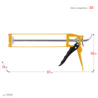Stayer 310 мл, скелетный пистолет для герметика (0666)
