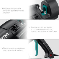 Kraftool industrial 300, d 11 - 12 мм, 45 г/мин, электрический термоклеевой пистолет (06842)