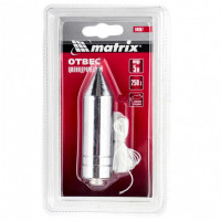 Отвес цилиндрический, 250 г, шнур 5 м// matrix