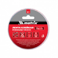Лента клейкая противоскользящая, черно-желтая 25 мм. х 5м.// matrix